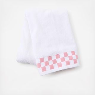 Check Border Cotton Bath Towel