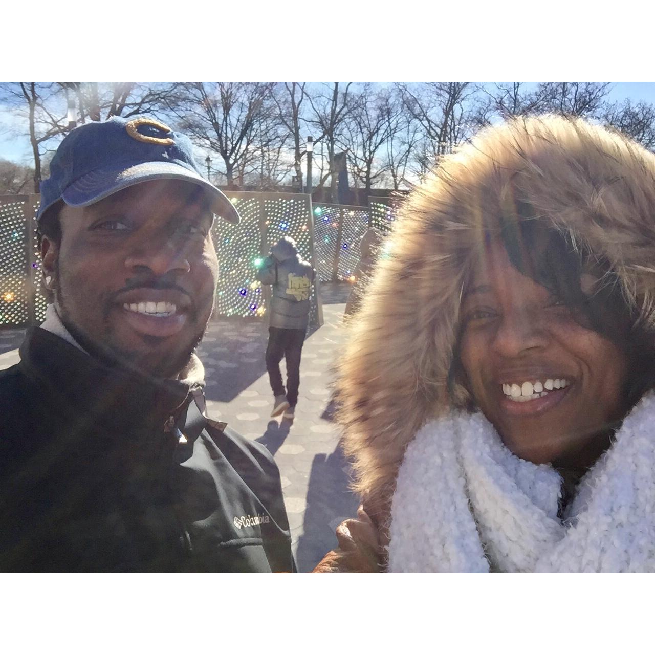 First trip to NY.... he told me he figured out on the way there...that he really loved me. 😍