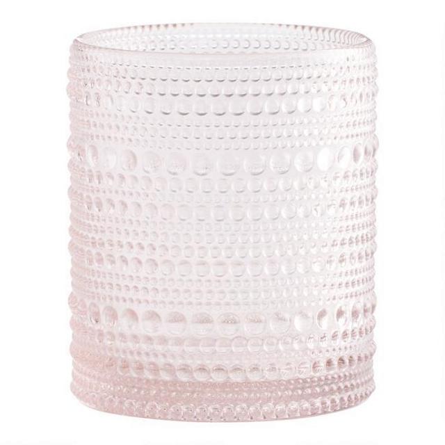Jupiter Pink Double Old Fashioned Glass