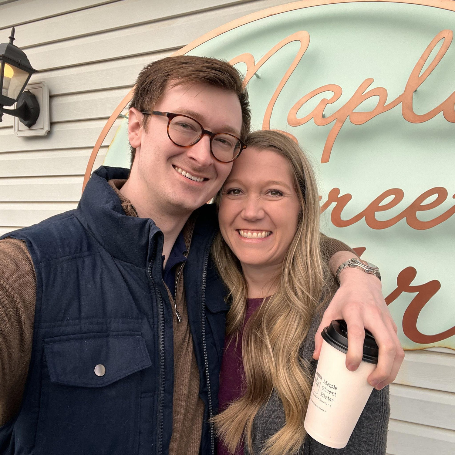 Our first anniversary celebrated where we had our first date - Maple Street Bistro