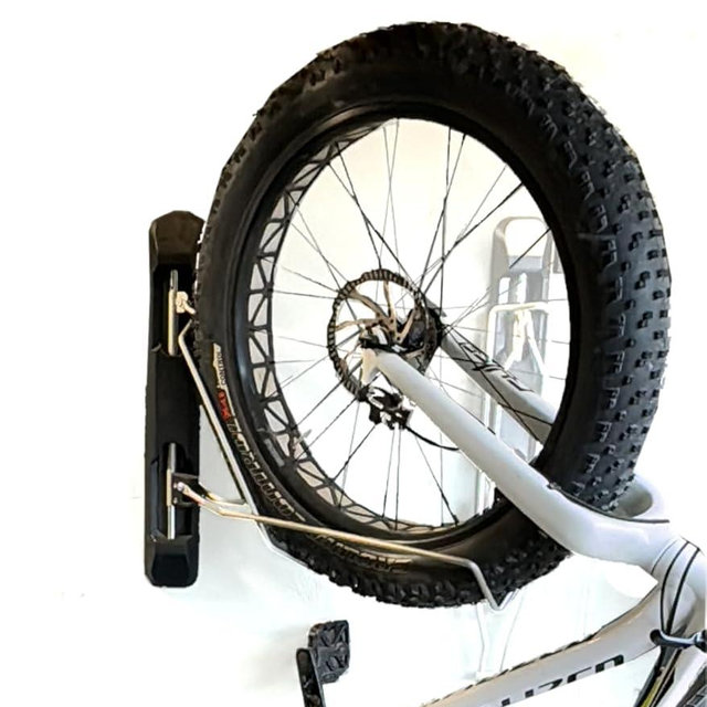 Unbound Bike Storage Rack: Swivel Wall Mount for Effortless Indoor Storage - Space-Saving Design with Swivel Arms. Ideal for Home, Garage, Bike Park (Fat Bike Rack (TIRE WIDTH 2.8''~5''))