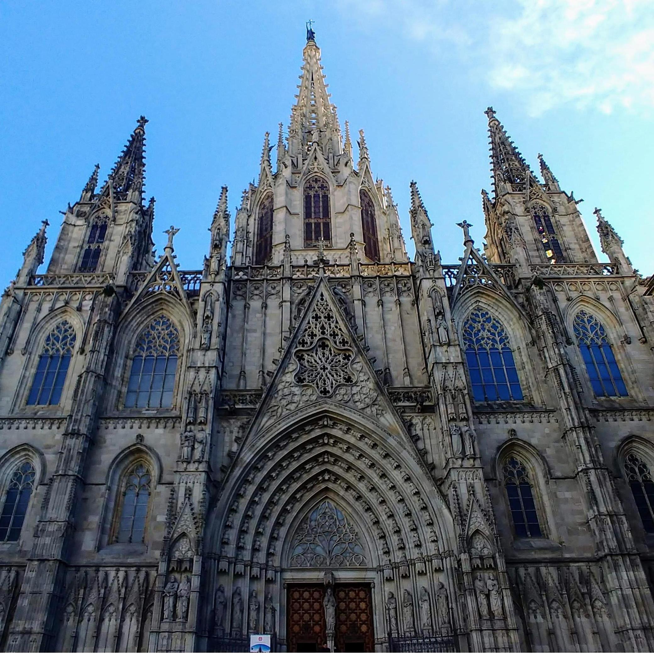 The Cathedral of Barcelona (This is the church we were outside of when Spencer popped the question!)