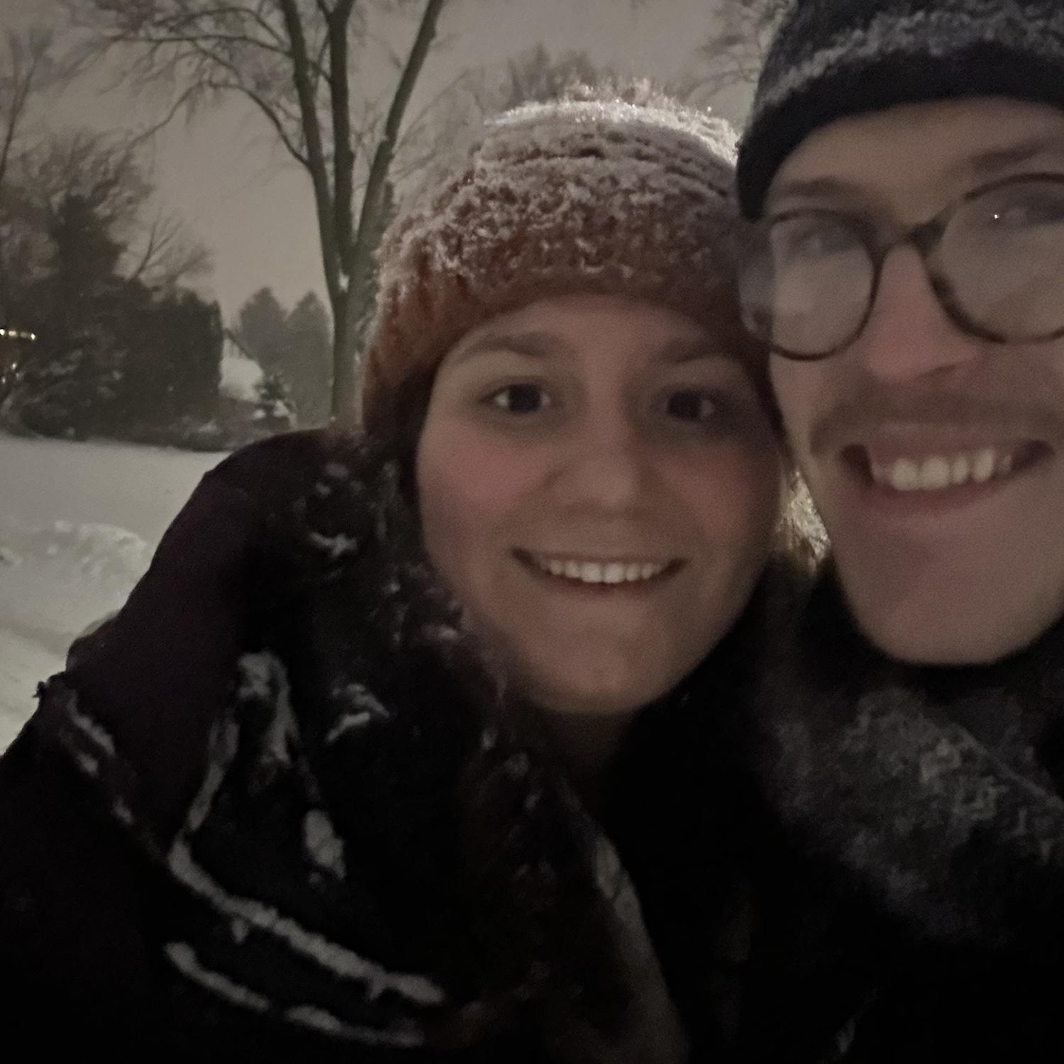 A walk in the snow ♡