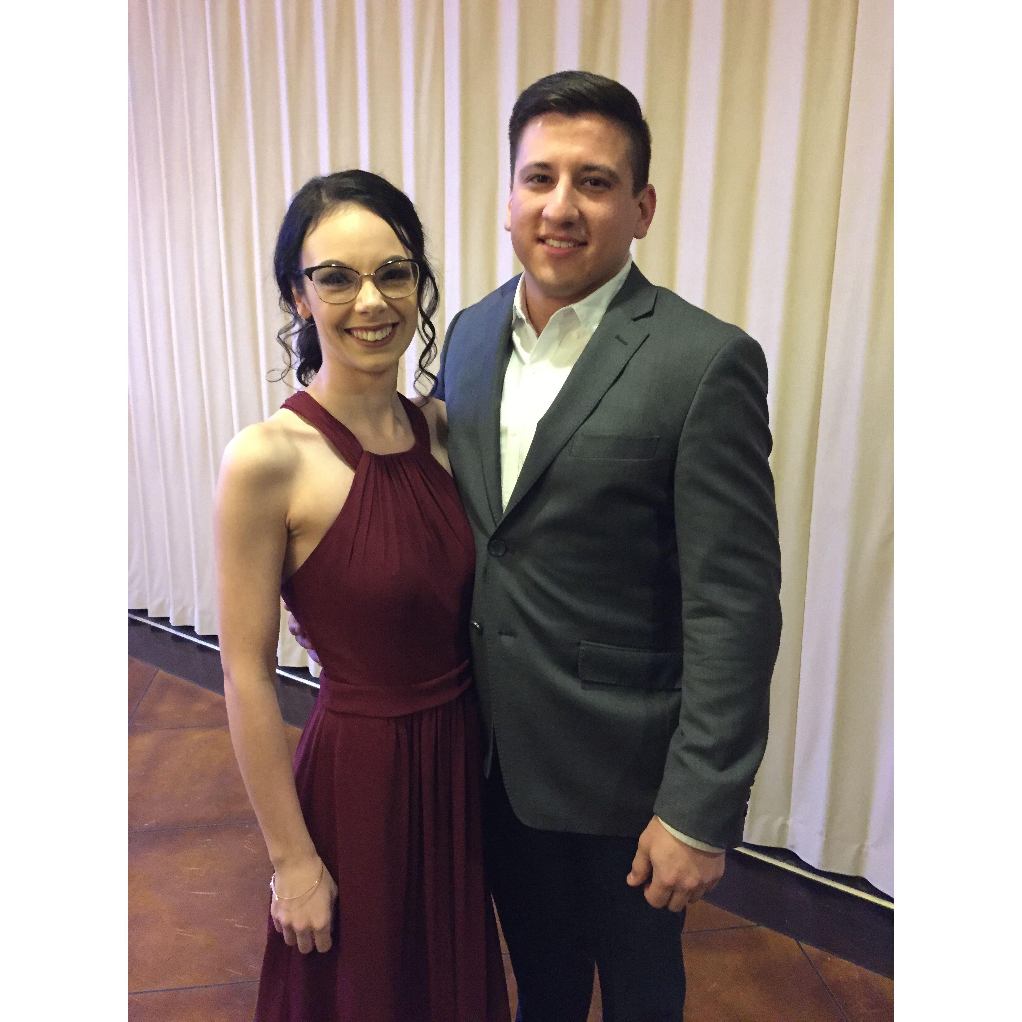 Our first wedding together!