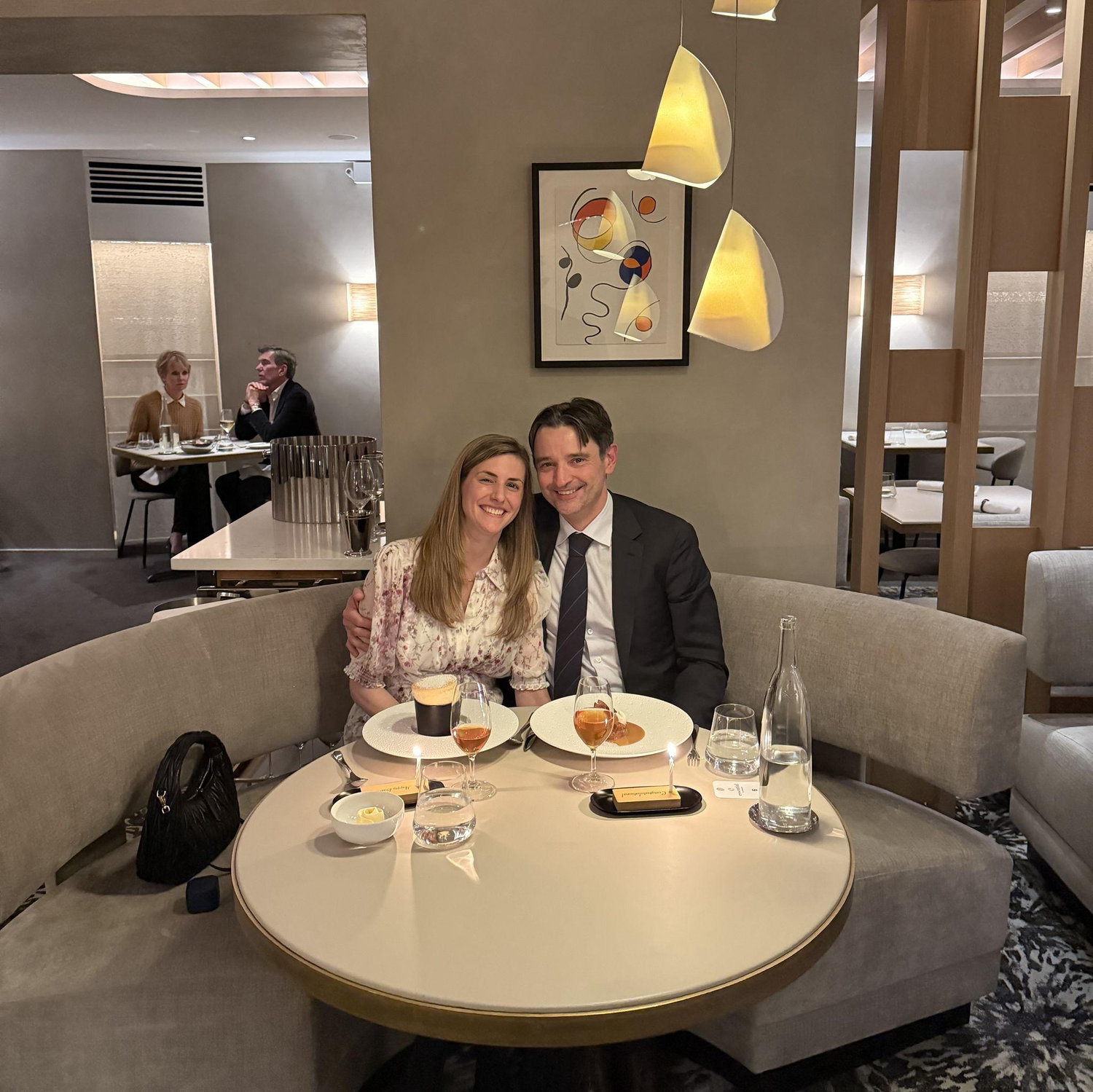 And then went out to celebrate our engagement on the Upper West Side