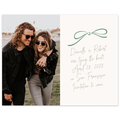 Green Wedding Digital Save the Date - Cosette Photo