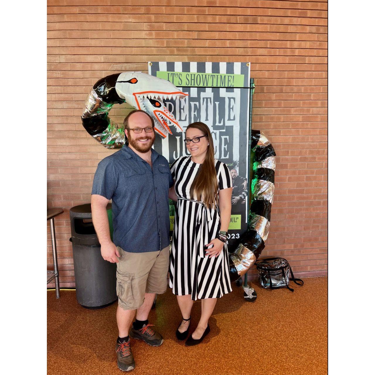 Seeing Beetlejuice. August 2023.