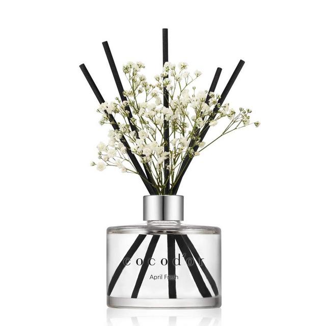 Cocod'or Preserved Real Flower Reed Diffuser/April Breeze / 6.7oz(200ml) / 1 Pack/Reed Diffuser Set, Oil Diffuser & Reed Diffuser Sticks, Home Decor & Office Decor, Fragrance and Gifts