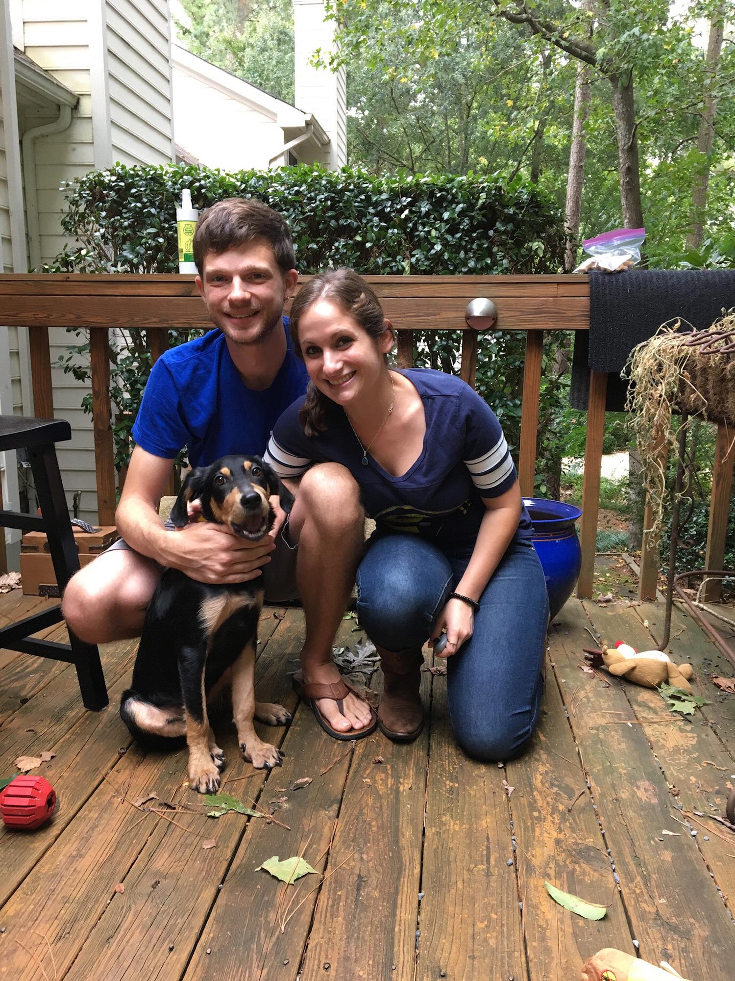 Our first pic with our little Hudson!