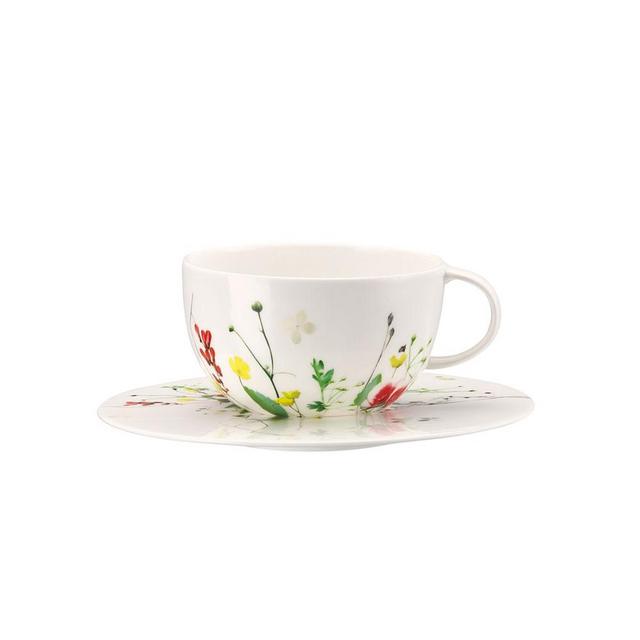 Brillance Fleurs Sauvages Tea/Cappucino Cup&Saucer
