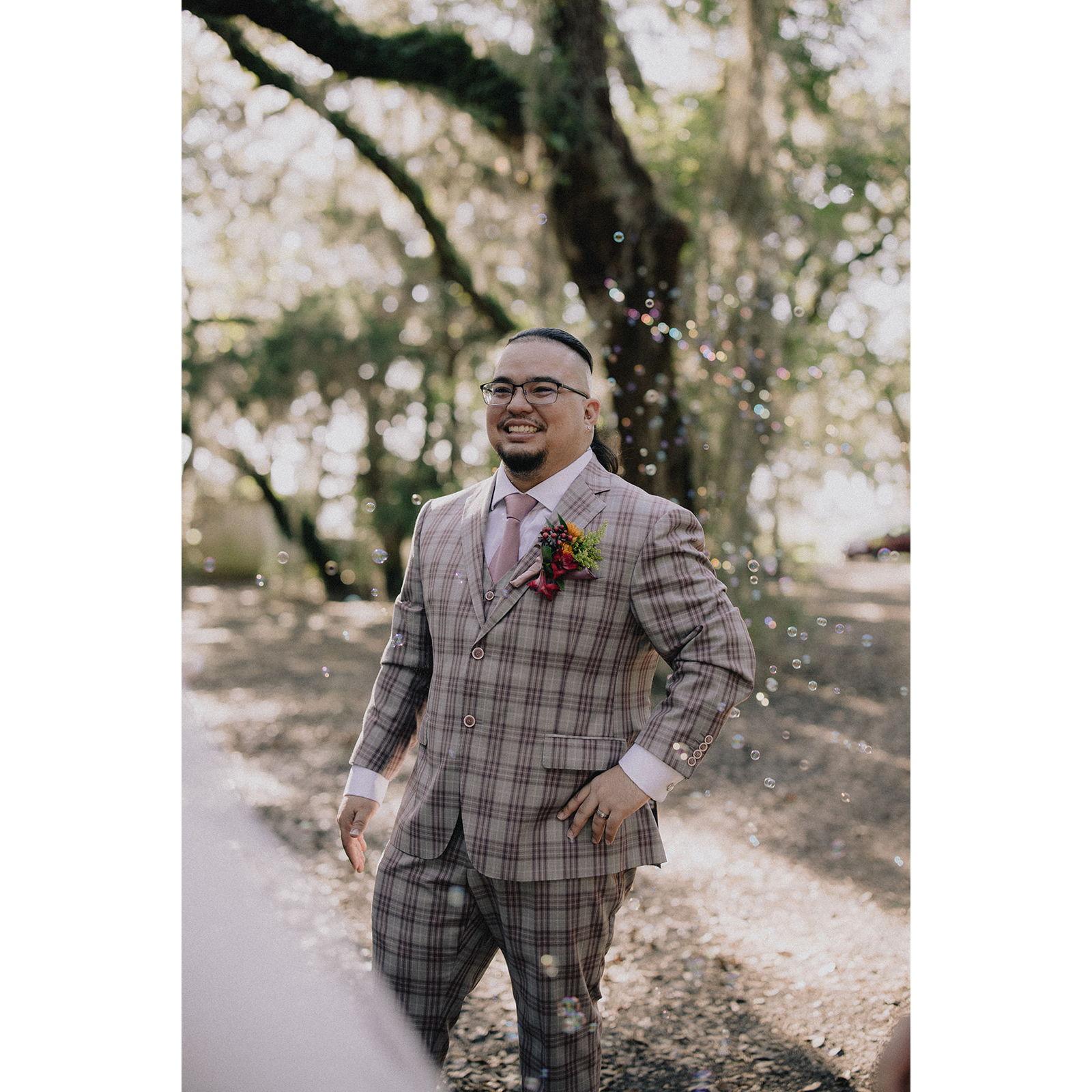Handsome new husband