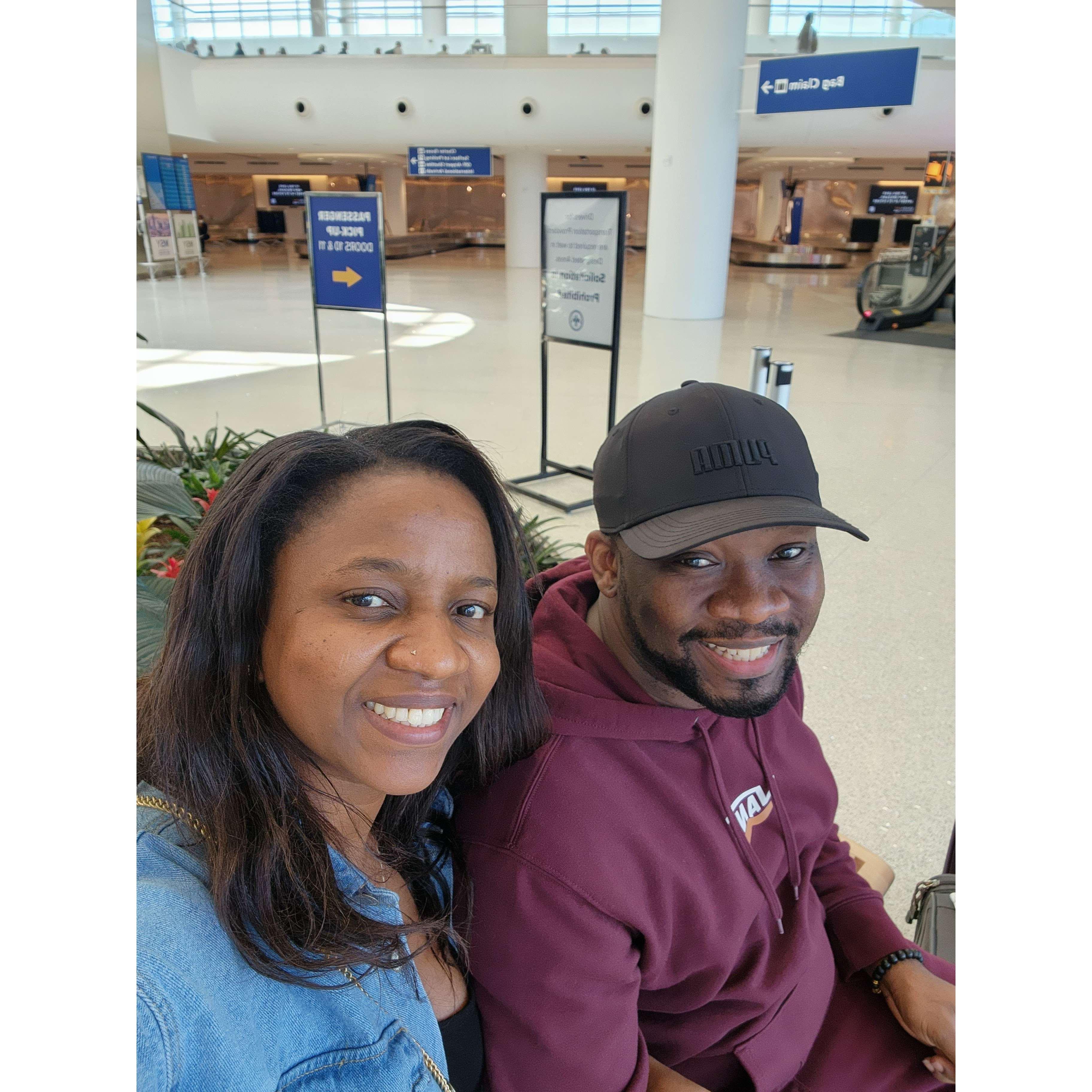 "Meet the parent" trip👫 I was excited and nervous at the same time. I guess it turned out okay, because here we are tying the knot!🙌