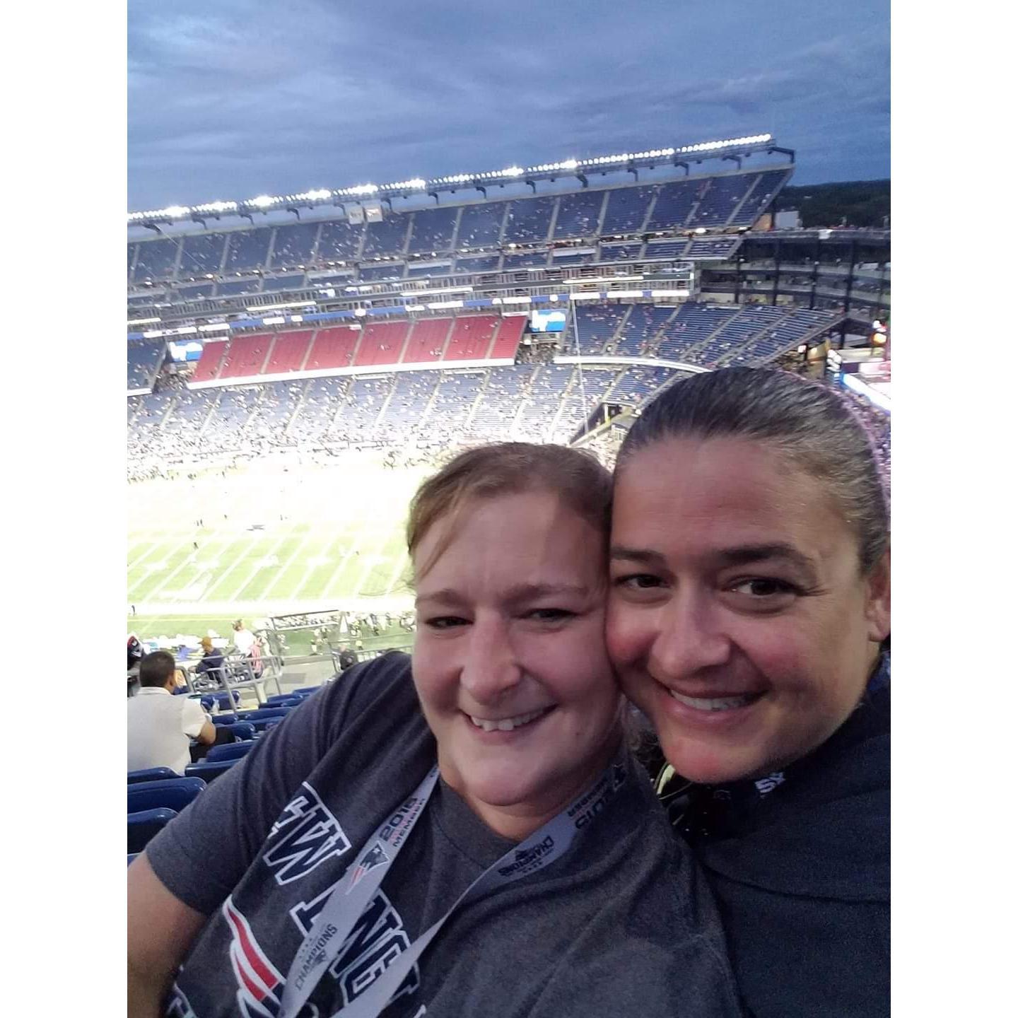 Our first Patriots game!