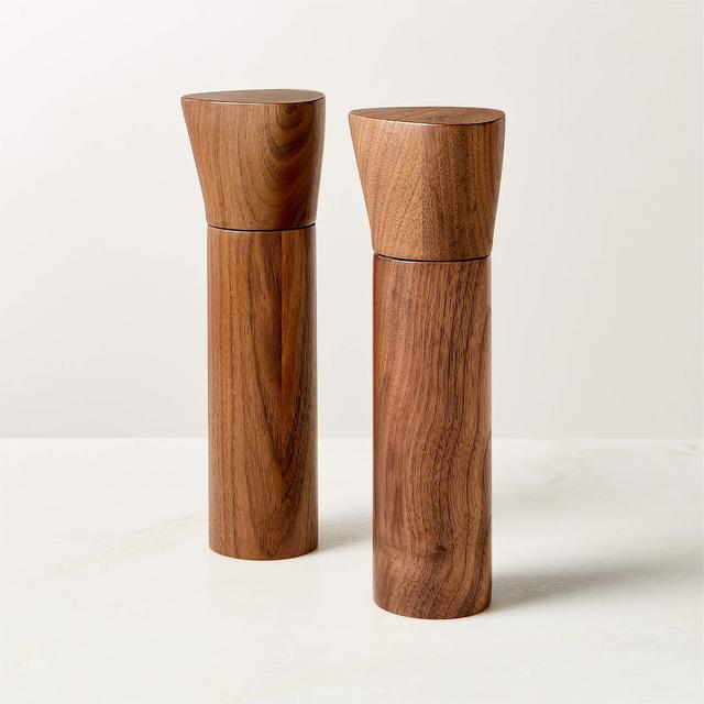 Teri Walnut Universal Salt And Pepper Grinders Set of 2
