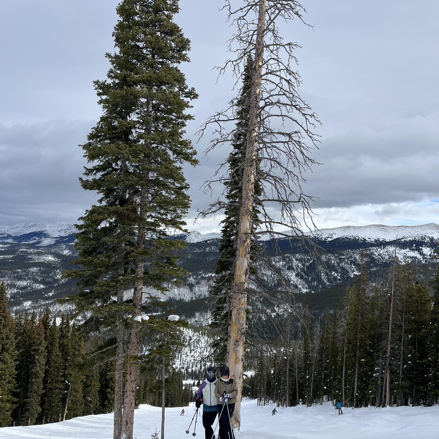Taking full advantage of living in the beautiful state of Colorado! Dylan has been a great ski instructor for Brenna.