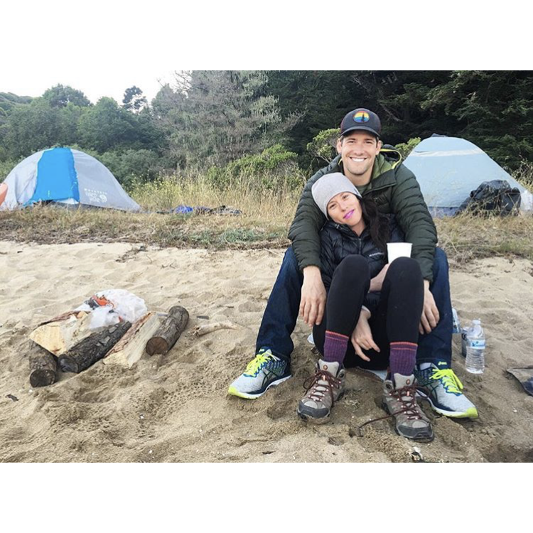 Kayak camping in Point Reyes California.