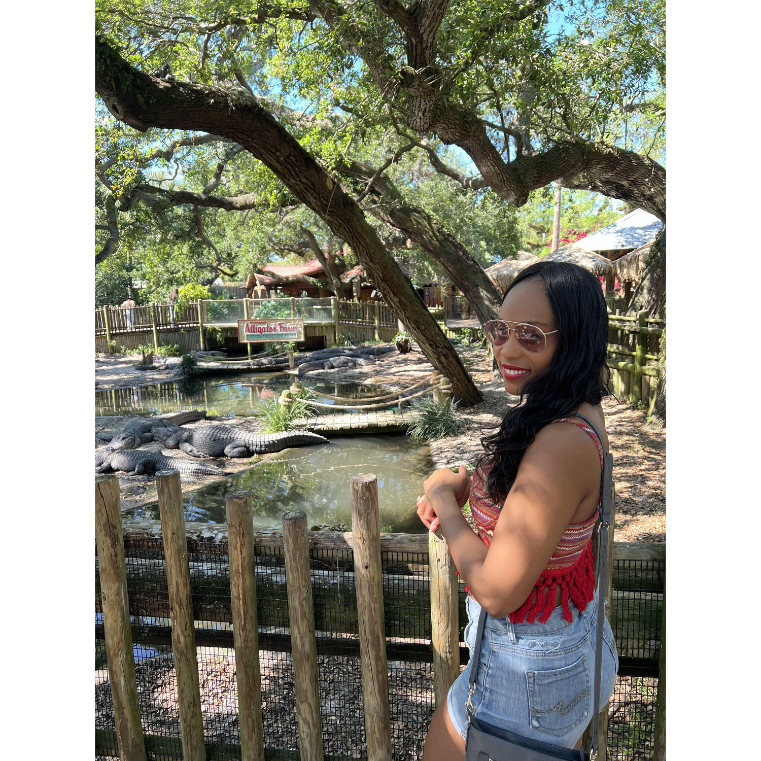 Vsiting the Alligator Farm in St. Augustine (and Aidan's aunt!)
