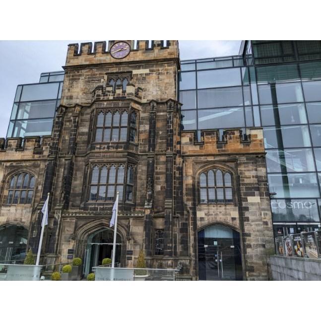 Ryan loved this building because it kept the old fashioned facade but then was really modern on the inside.