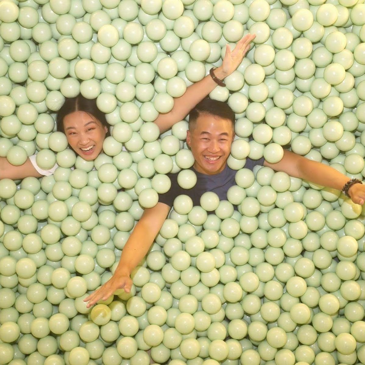 That time we had the entire Color Factory Museum in Chicago to ourselves and spent the whole time taking goofy photos
