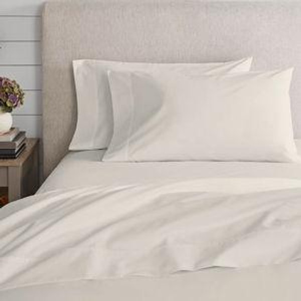 Purity Home 300 Thread Count Brushed Cotton Percale 4-Pc. Sheet Set, Queen