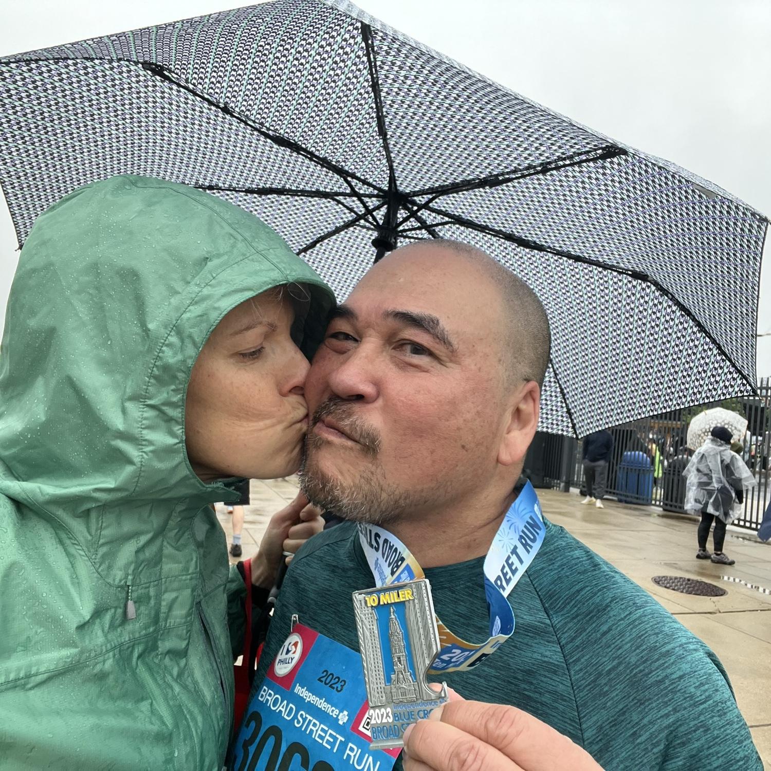 Ernie finished the Broad Street Run!  Spring 2023