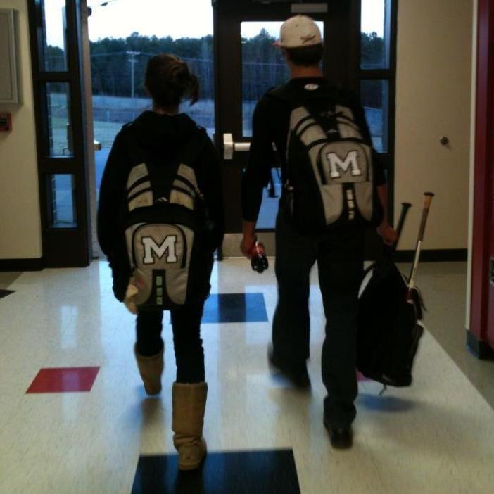 After every baseball game in middle school, I would wait until he was changed and ready to leave. We would then spend WAY too much time talking in the hall!! Sorry Mrs. Miller!!
