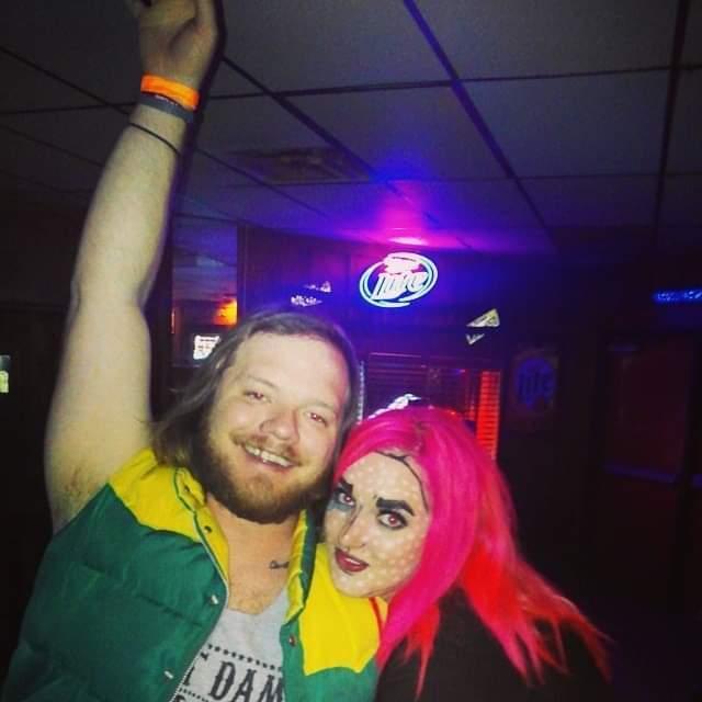 Our second Halloween, first Halloween as a couple. At Willie's.
