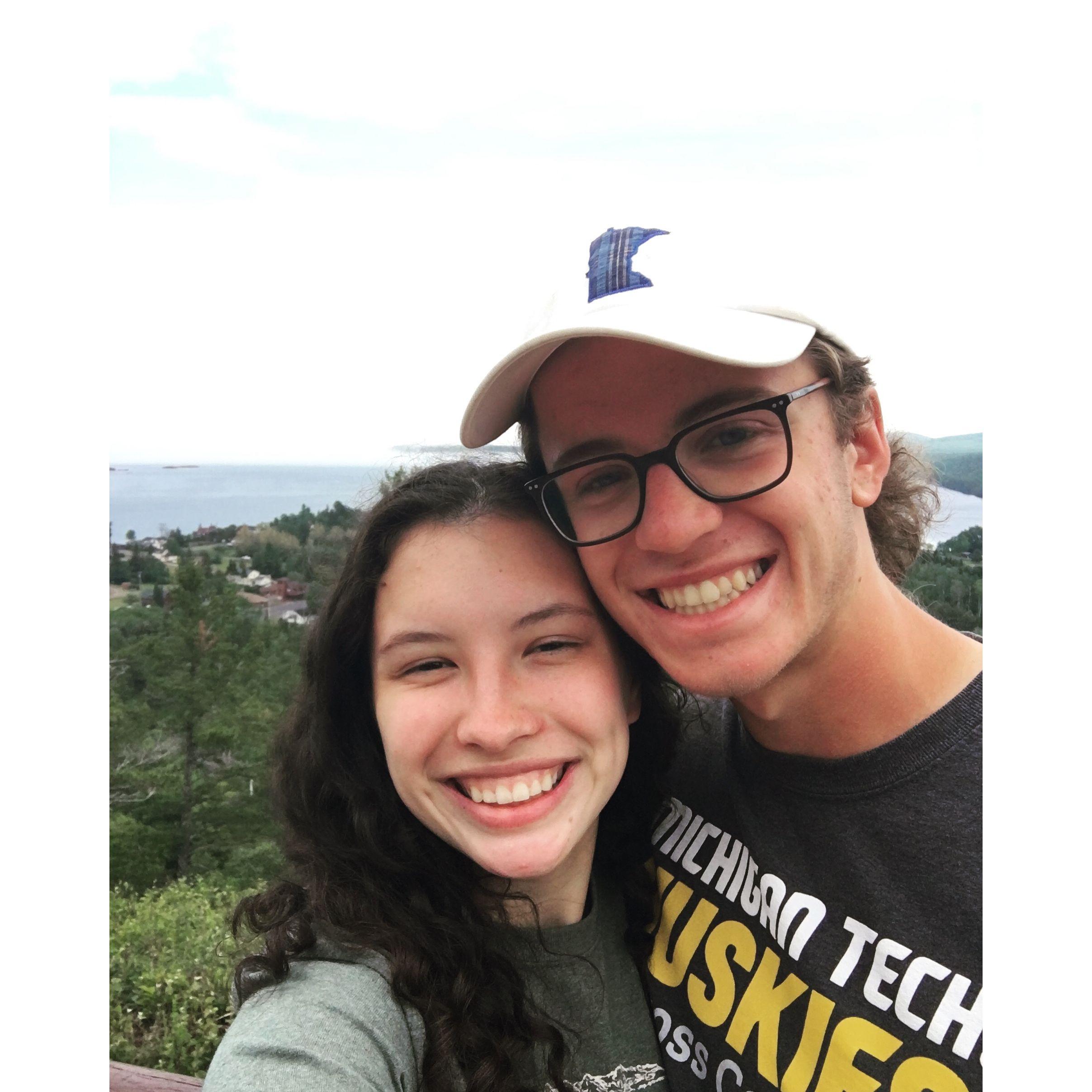 Ben came out to visit Alexis in the MI when she did summer research at school in 2020!