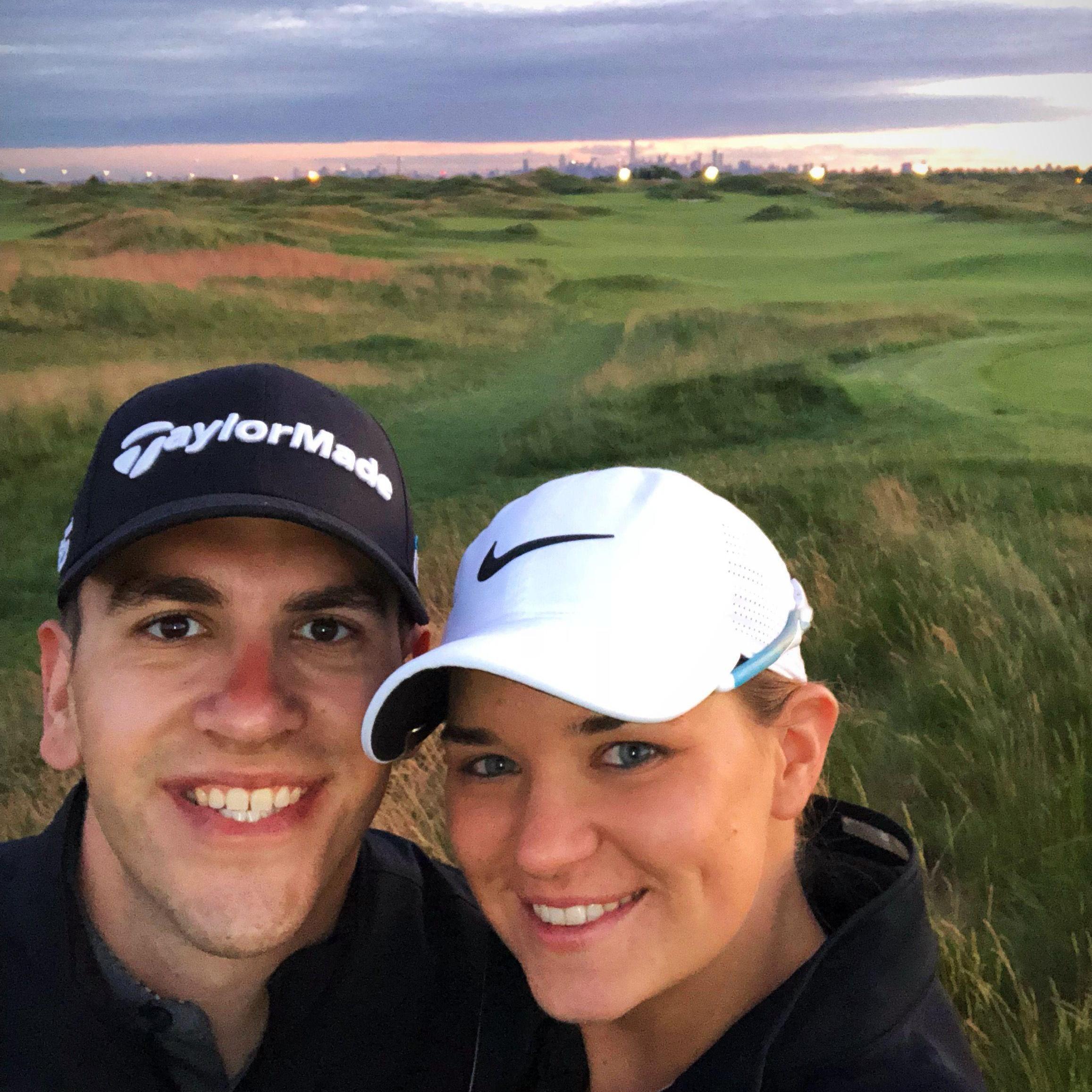 First round of golf together