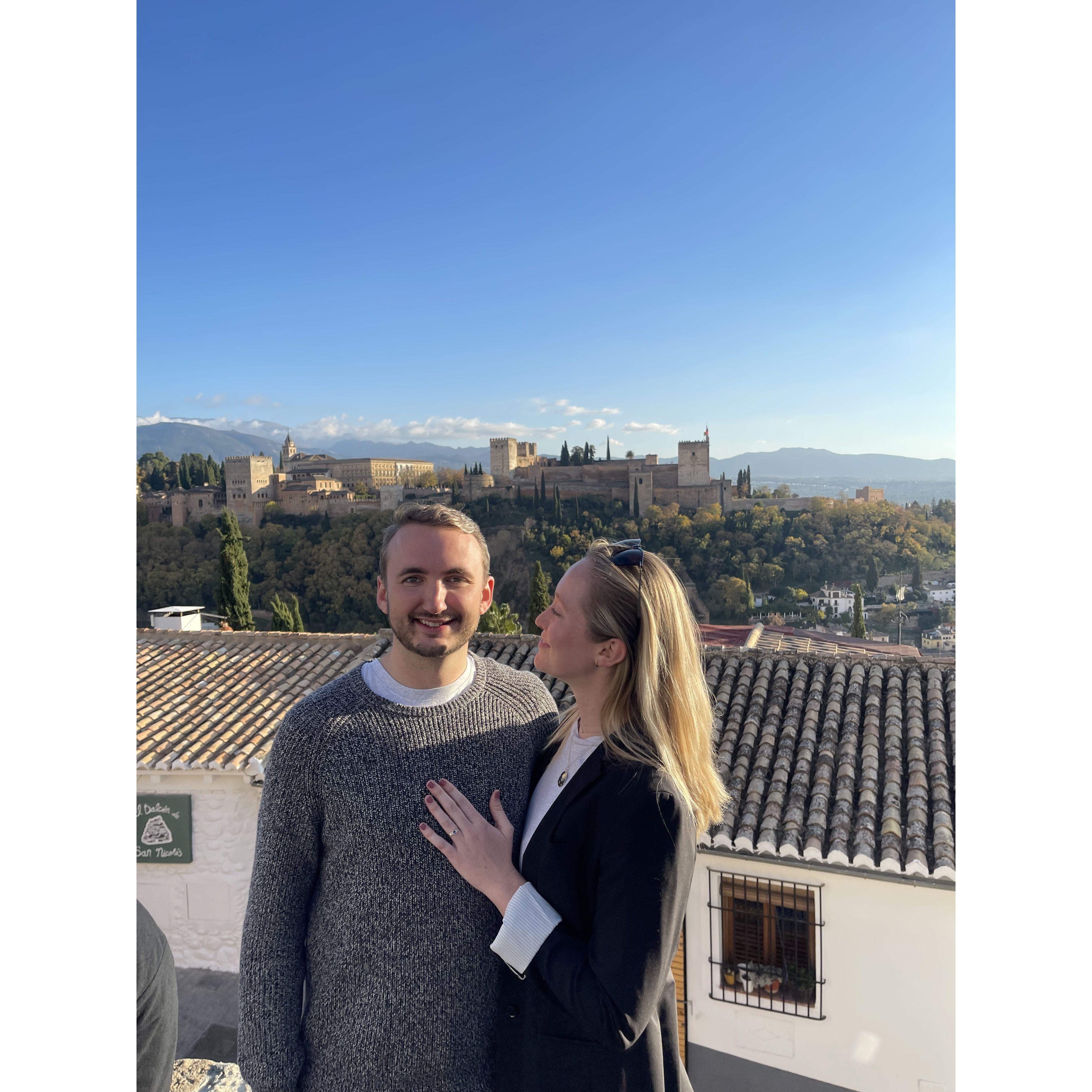 Engaged in Granada, Spain, November 2023