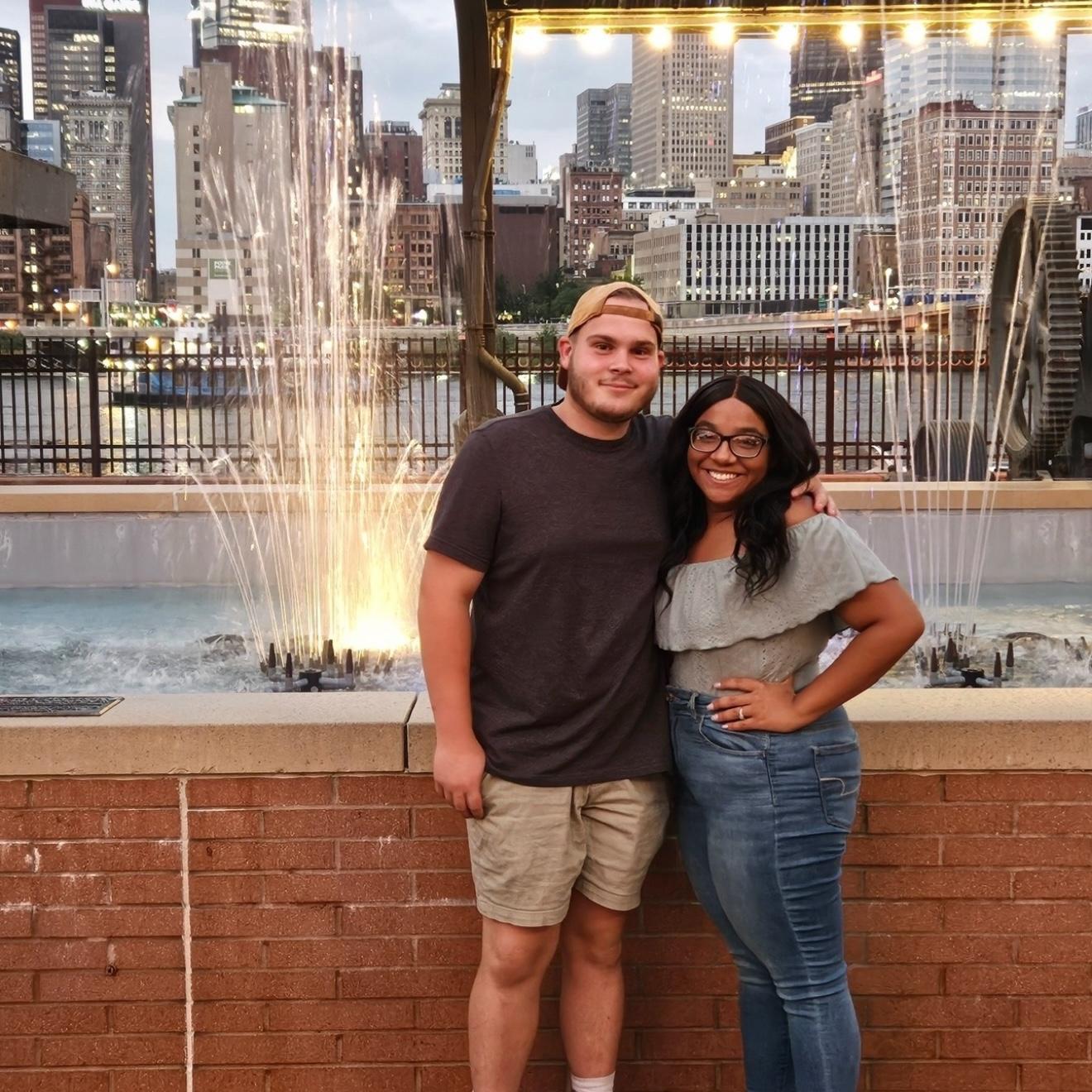 First engaged outting🫶🏽