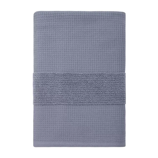Haven™ Organic Cotton Waffle & Terry Bath Sheet in Folkstone Grey