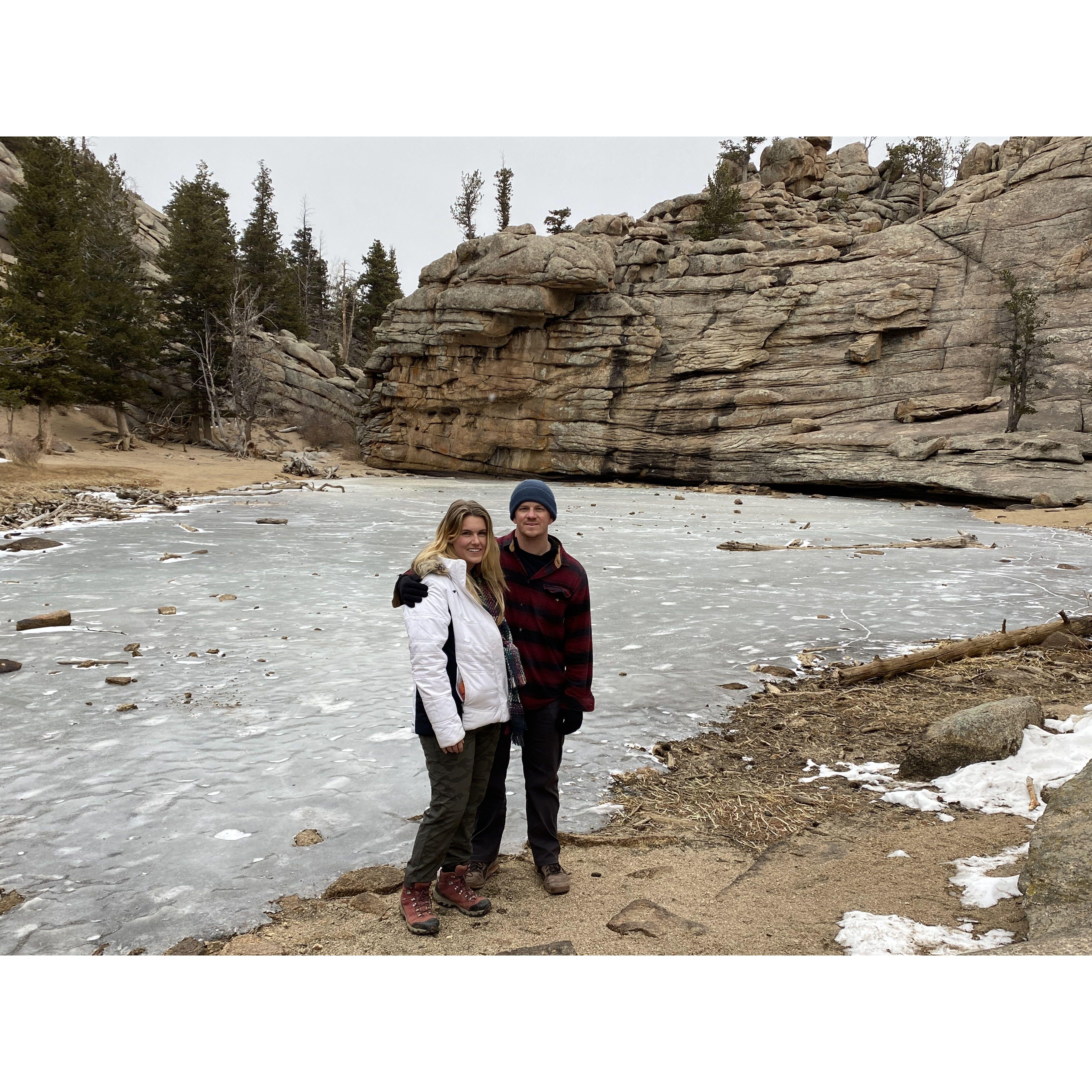 Hiking with Nadia's Aunt Mary in Colorado