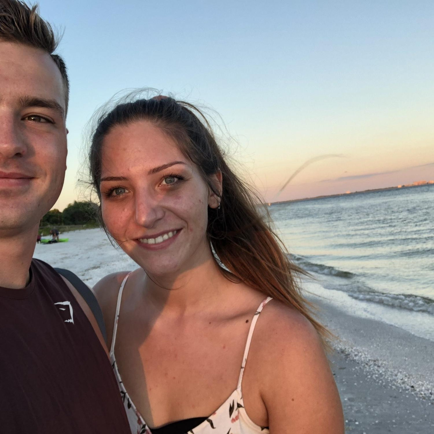 Our first selfie on a Florida beach in 2020 ❤️