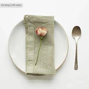 Sage Linen Napkins Set of 2