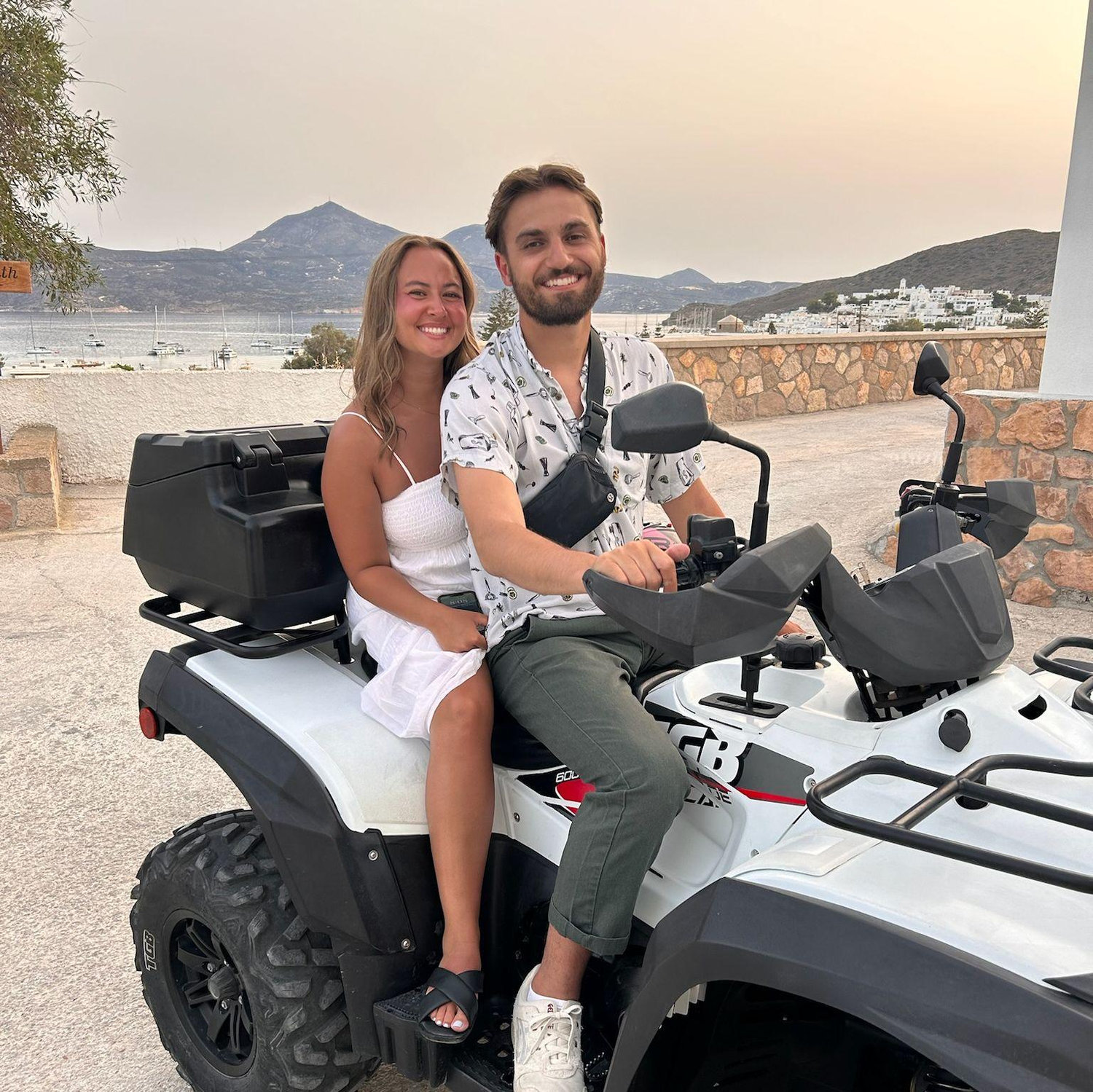ATV's in Greece! This was our favorite part of the trip.