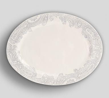 Scarlett Paisley Oval Serving Platter