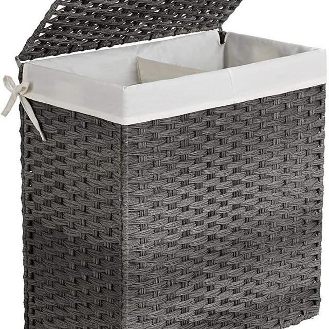 SONGMICS Divided Laundry Hamper