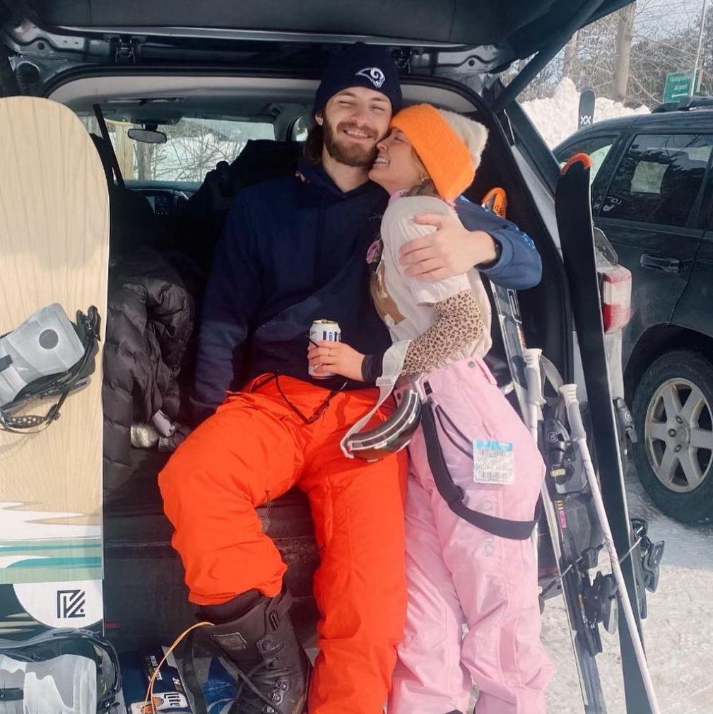 The first of many ski trips together