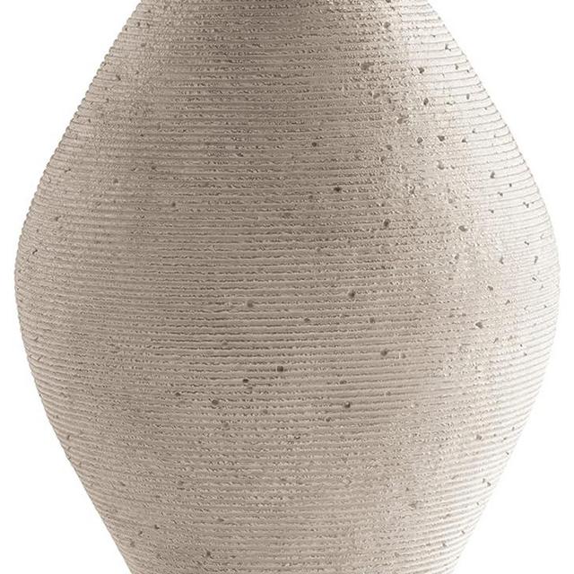 Signature Design by Ashley Hannela 17" Modern Distressed Polyresin Vase, Antique Tan