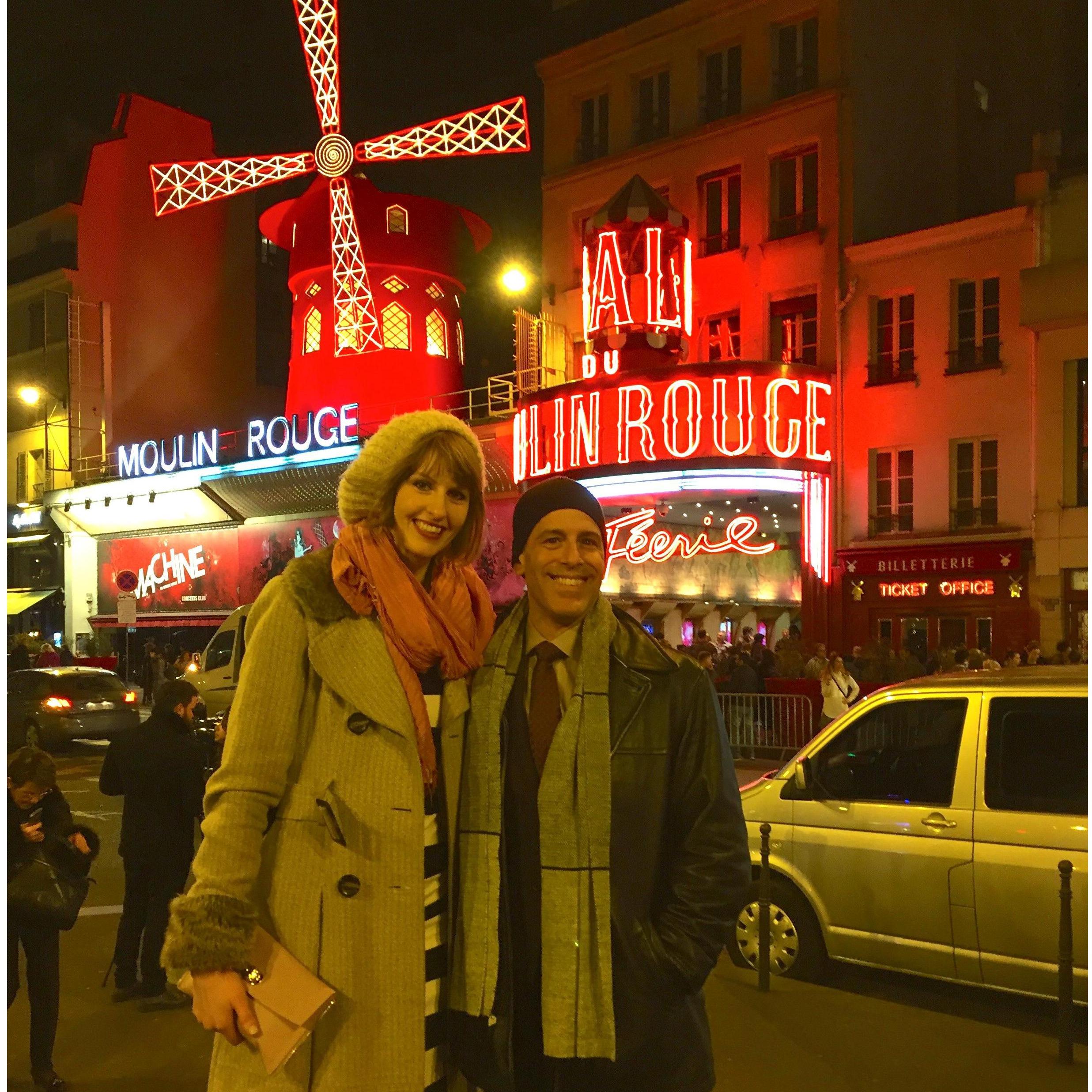 We had the most magical time at the Moulin Rouge!