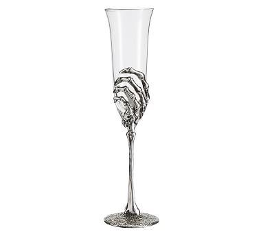 Skeleton Hand Champagne Glass