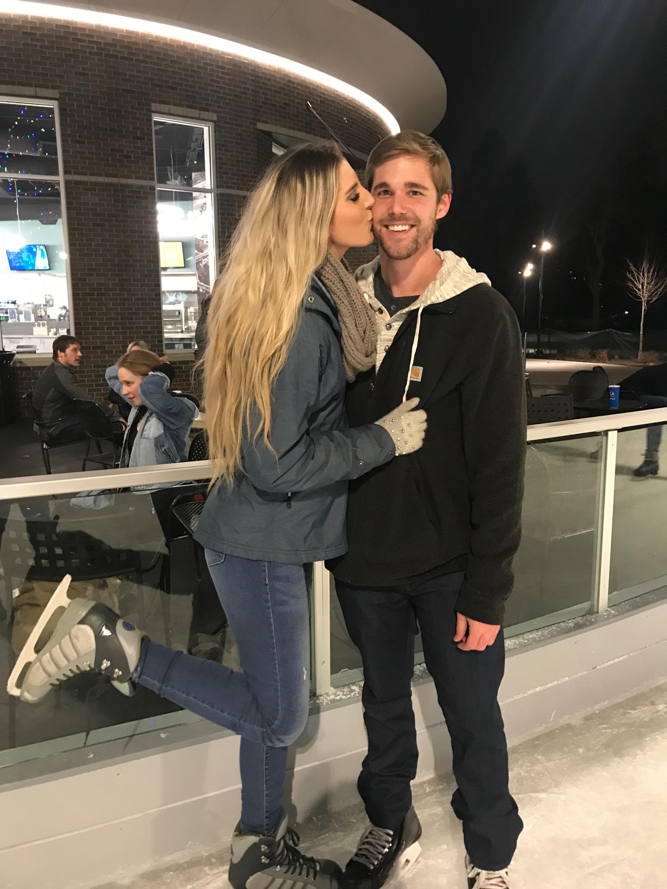 Our first date at the ice ribbon.