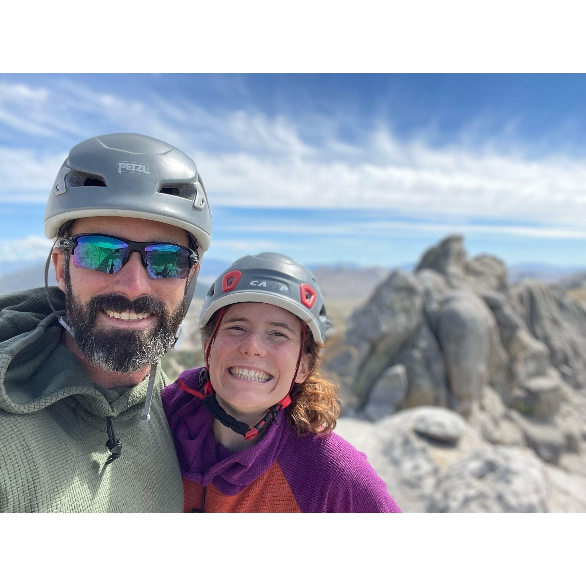 Climbing at the City of Rocks, ID.