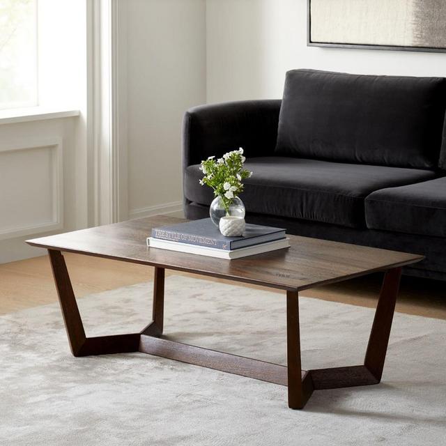StoCollection Dark Walnut Rectangle Coffee Table