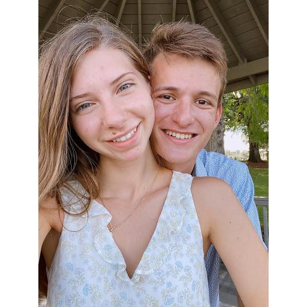 Taken shortly after he proposed! October 8, 2020