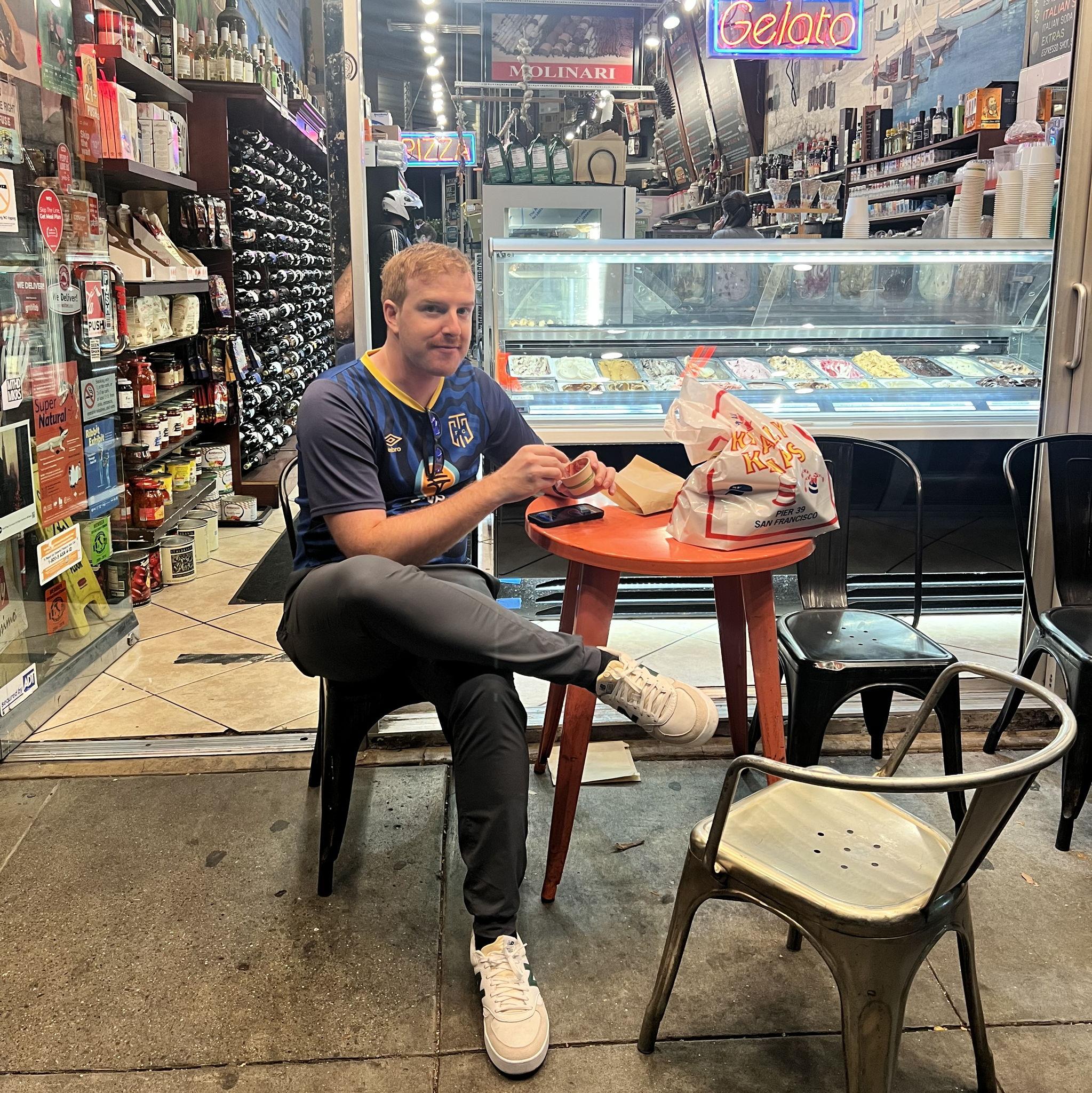 San Francisco's Little Italy. We made two trips back here just for the Cannolis.