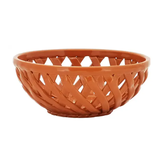 Weave Bread Basket in Orange