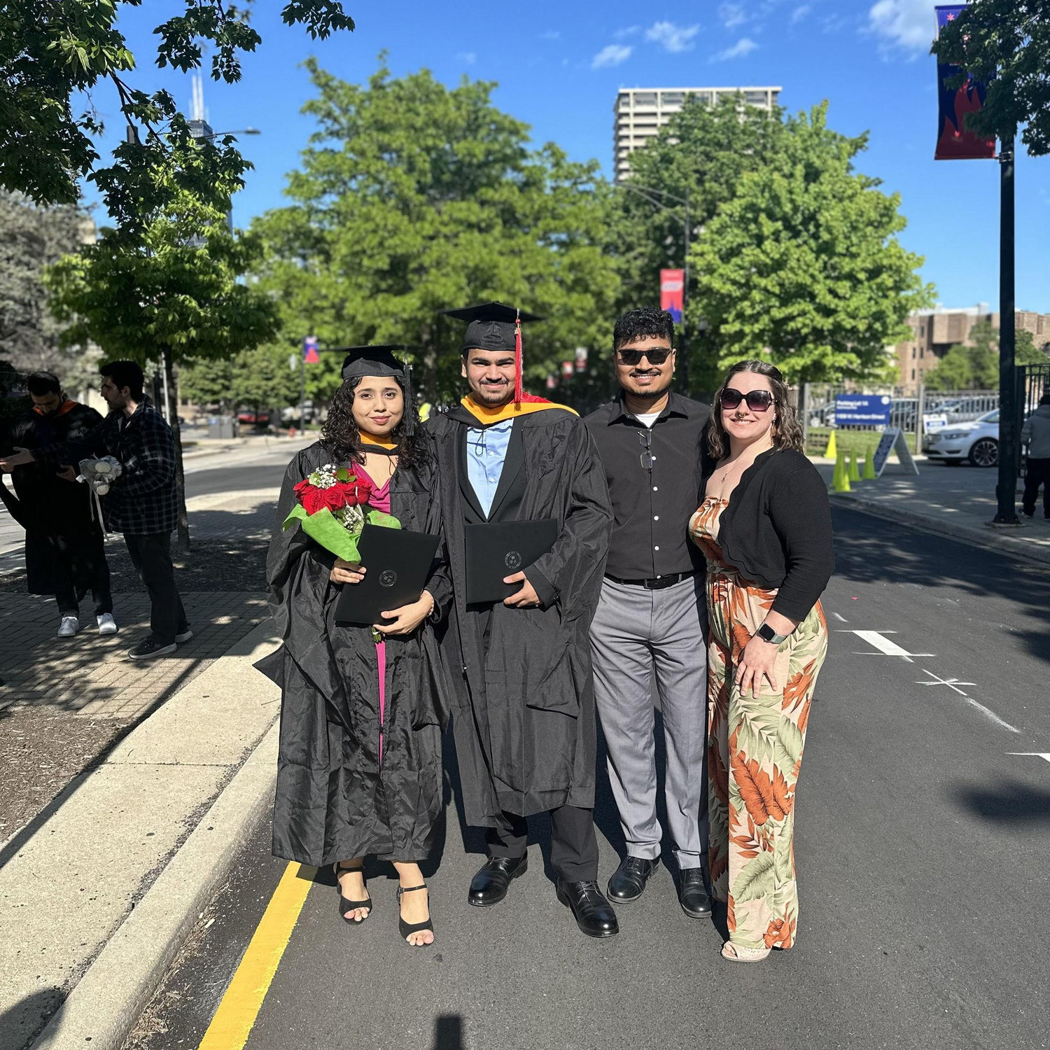 Celebrating big moments with loved ones.