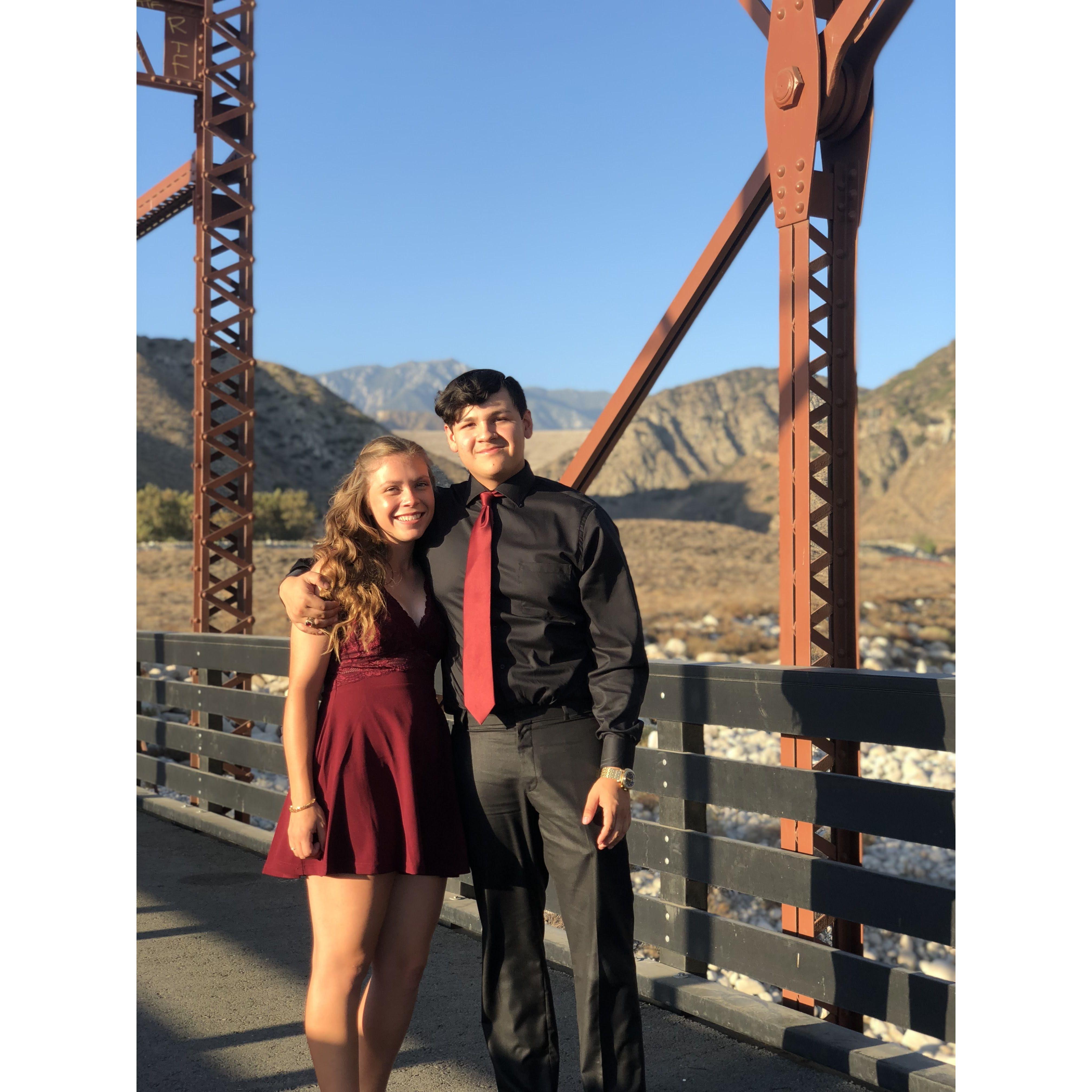 Our second time going to homecoming in 2018, our first time since we started dating